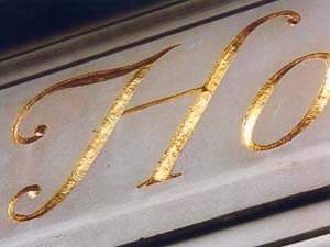 Gold Leaf on Stone detail by Jerry Pagane