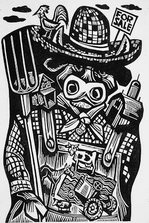 Woodcuts by Jerry Pagane