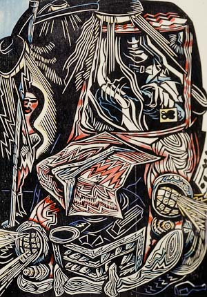 woodcut #14 by Jerry Pagane